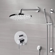 Rain Shower System with Handheld, Rain Shower Head, Shower Faucet Set